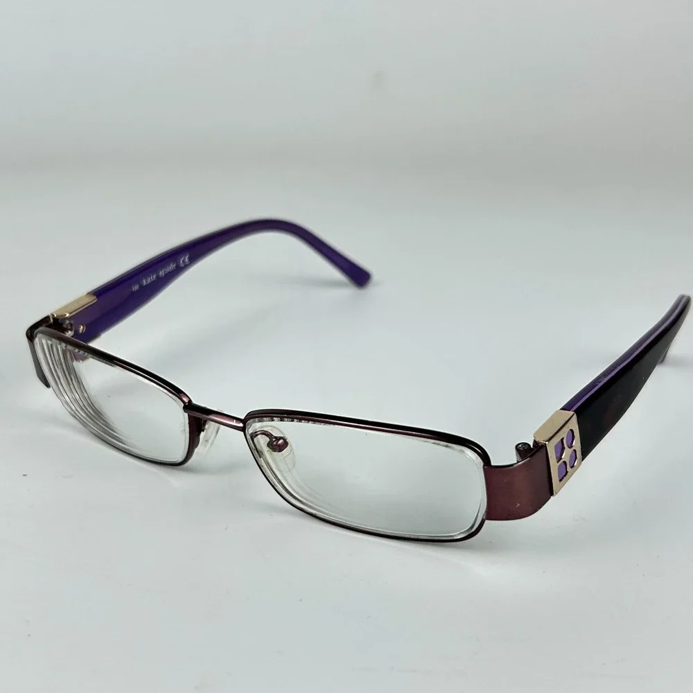 Kate Spade Jordan 0DU6‎ Women's Eyeglasses Frame Purple Plastic Full Rim 130 mm